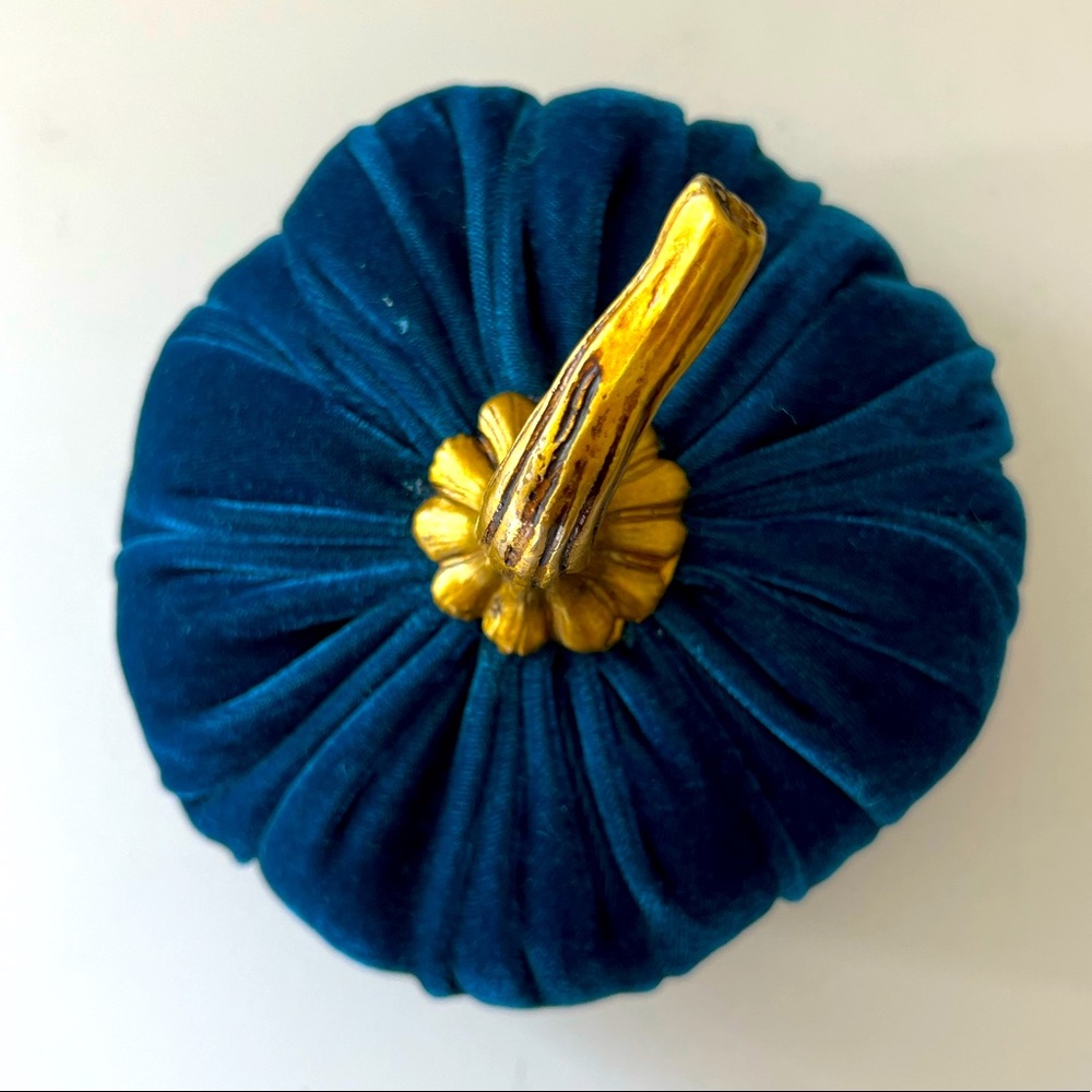 Velvet Pumpkin Decor